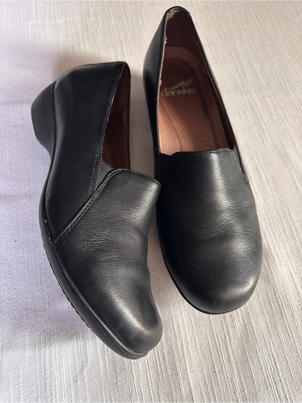 Dansko Farah Black Leather Loafers | 38